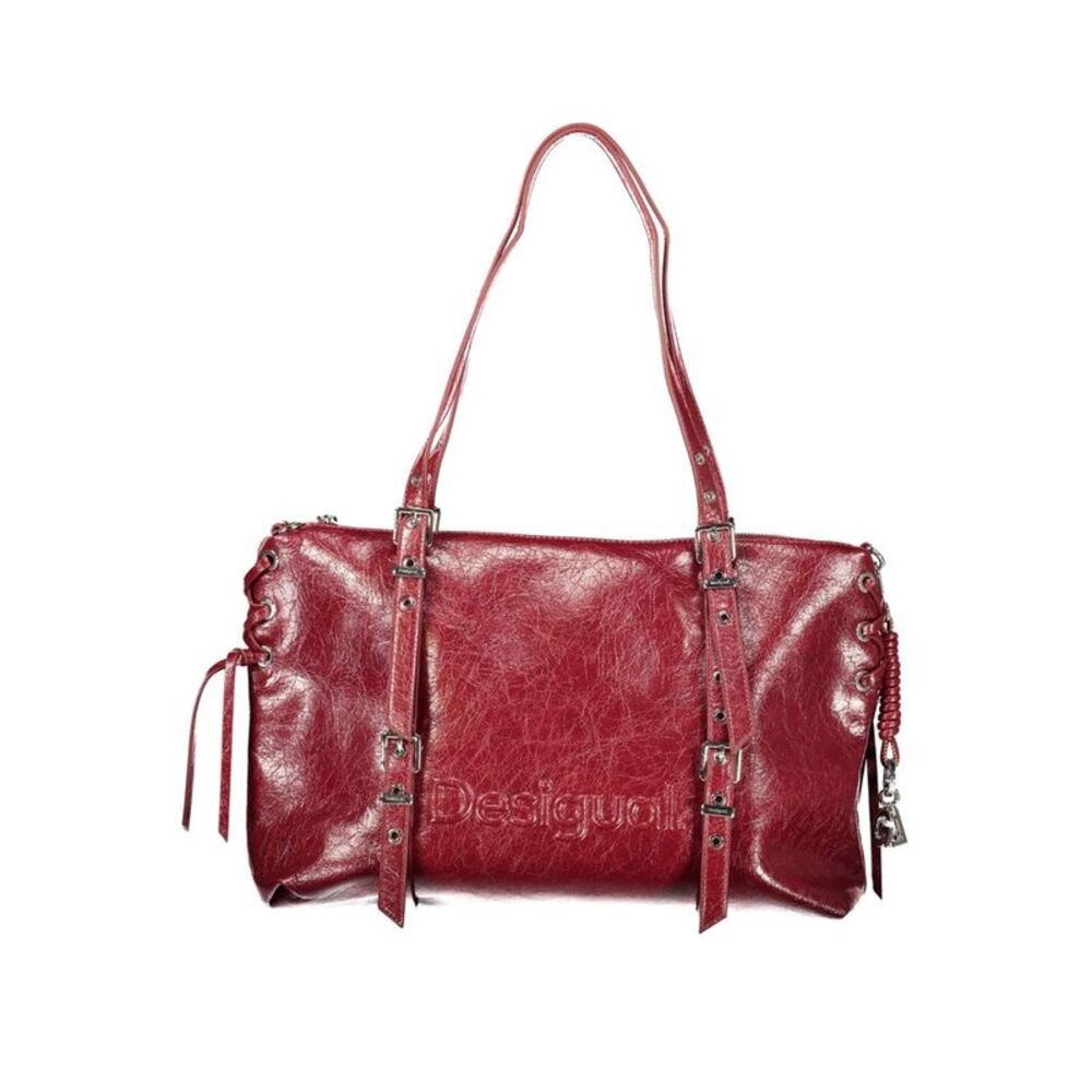 Desigual Rosso Polyurethane Women Bag with Adjustable and Removable Women's